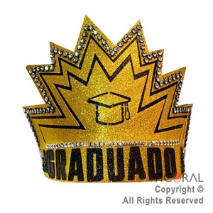 CORONA GRADUADO ORO x 1